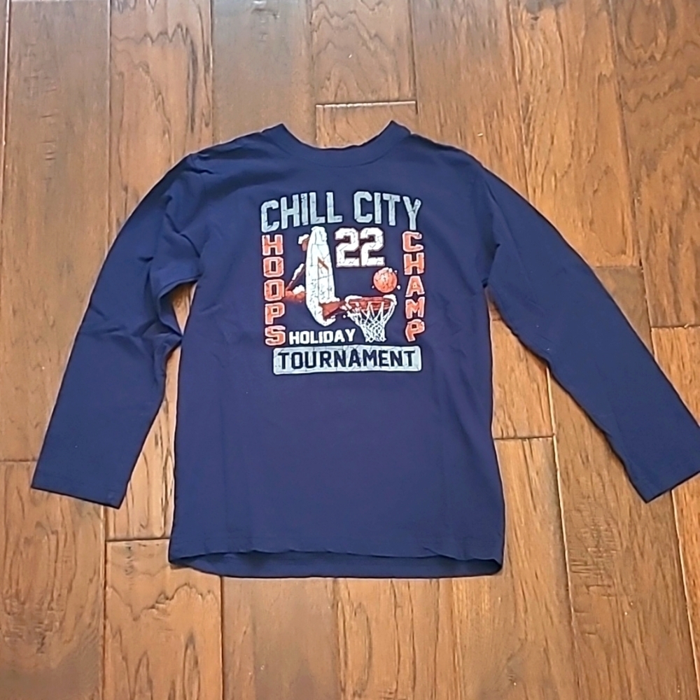 💥3for$12💥 Children's Place boy's navy blue long-sleeved shirt size Medium